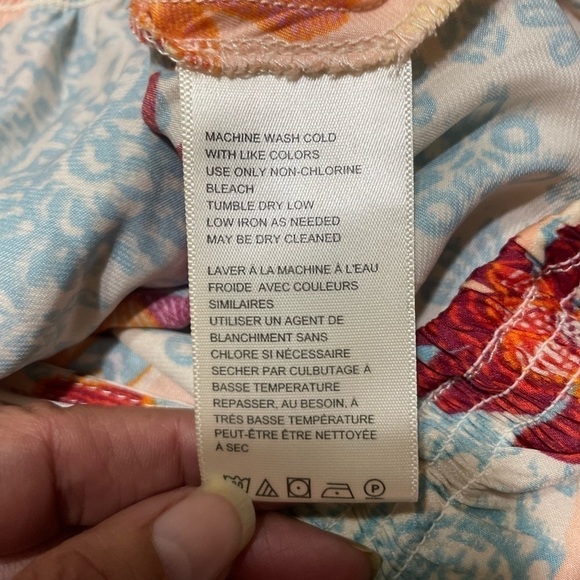 Free People Tied To You Tank Top In Tropical Combo Sz:S - Picture 15 of 16